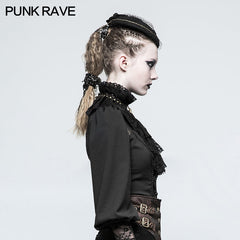 S-225 black Dual-use Lace Punk Accessories Necktie For Women?-??Punk Rave Clothing