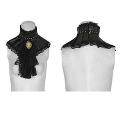 S-225 black Dual-use Lace Punk Accessories Necktie For Women?-??Punk Rave Clothing