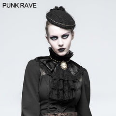 S-225 black Dual-use Lace Punk Accessories Necktie For Women?-??Punk Rave Clothing