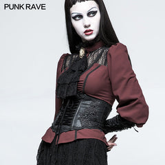 LS-045 Vintage Embroidery Gothic Accessories Lolita Girdle With Exquisite Positioning Flower?-??Punk Rave Clothing