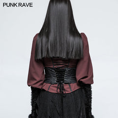 LS-045 Vintage Embroidery Gothic Accessories Lolita Girdle With Exquisite Positioning Flower?-??Punk Rave Clothing