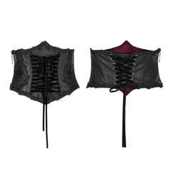 LS-045 Vintage Embroidery Gothic Accessories Lolita Girdle With Exquisite Positioning Flower?-??Punk Rave Clothing
