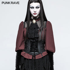 LS-045 Vintage Embroidery Gothic Accessories Lolita Girdle With Exquisite Positioning Flower?-??Punk Rave Clothing
