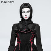 LS-046 Functional Stereo Gothic Accessories Lolita Collars Head Wear With Splicing Lace?-??Punk Rave Clothing