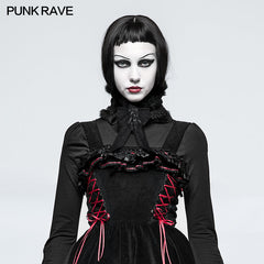 LS-046 Functional Stereo Gothic Accessories Lolita Collars Head Wear With Splicing Lace?-??Punk Rave Clothing