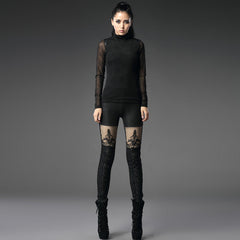 K-244 black Fashionable Slim Jean Gothic Pants?-??Punk Rave Clothing