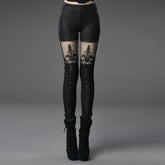 K-244 black Fashionable Slim Jean Gothic Pants?-??Punk Rave Clothing