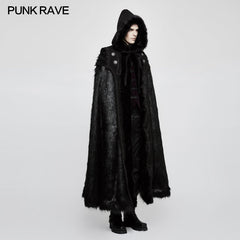 Y-803 Winter Woolen Worsted Witch Long Gothic Coat For Men?-??Punk Rave Clothing