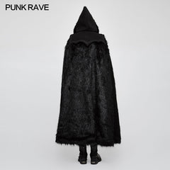 Y-803 Winter Woolen Worsted Witch Long Gothic Coat For Men?-??Punk Rave Clothing