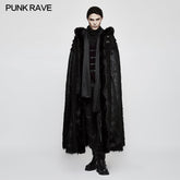 Y-803 Winter Woolen Worsted Witch Long Gothic Coat For Men?-??Punk Rave Clothing