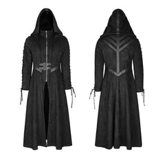 Y-780 Winter Velvet Dark Angel Long Gothic Coat With Large Hat?-??Punk Rave Clothing