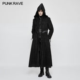 Y-780 Winter Velvet Dark Angel Long Gothic Coat With Large Hat?-??Punk Rave Clothing