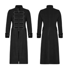 Y-798 Exquisite Gorgeous Long black Gothic Coat For Men?-??Punk Rave Clothing