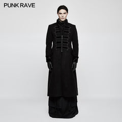 Y-798 Exquisite Gorgeous Long black Gothic Coat For Men?-??Punk Rave Clothing