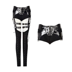 K-245 Lady Narrow Feet Jeans Lace Up Punk Pants?-??Punk Rave Clothing