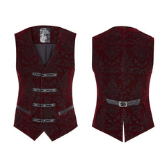 Y-813 High Quality Velvet Printing Gothic Vest For Men?-??Punk Rave Clothing