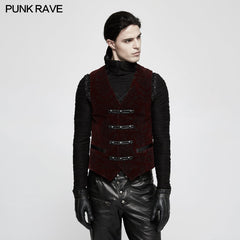 Y-813 High Quality Velvet Printing Gothic Vest For Men?-??Punk Rave Clothing