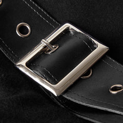 Y-680 Spliced Thread Knitted Hooded Punk Sweaters Mysterious Warrior Design?-??Punk Rave Clothing