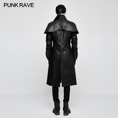 Y-802 Steampunk Gorgeous Vintage Leather Punk Coat Medium Style?-??Punk Rave Clothing