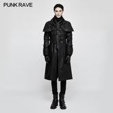 Y-802 Steampunk Gorgeous Vintage Leather Punk Coat Medium Style?-??Punk Rave Clothing