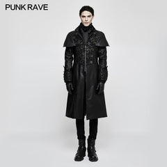 Y-802 Steampunk Gorgeous Vintage Leather Punk Coat Medium Style?-??Punk Rave Clothing