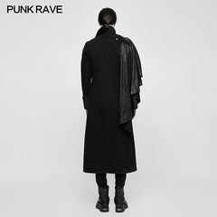 Y-801 Handsome Military Uniform Punk Jacket With Removable Shawl Shoulder?-??Punk Rave Clothing