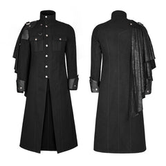 Y-801 Handsome Military Uniform Punk Jacket With Removable Shawl Shoulder?-??Punk Rave Clothing