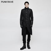 Y-808 Military Uniform Striped Punk Jacket Medium Style?-??Punk Rave Clothing