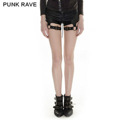 K-248 Summer Hot Sexy Tight Leather Short Punk Pants?-??Punk Rave Clothing