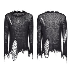 M-038 Thinner Yarn Loose Punk Sweaters Pullover With Decadence Feeling?-??Punk Rave Clothing
