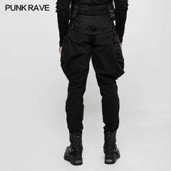 K-304 Stretch Woven Punk Pants Riding Breeches With Stereo Pockets?-??Punk Rave Clothing