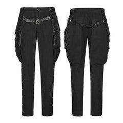 K-304 Stretch Woven Punk Pants Riding Breeches With Stereo Pockets?-??Punk Rave Clothing