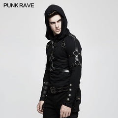 S-218 Leather Military Uniform Serial Set Punk Accessories With Eyelet Drawstring?-??Punk Rave Clothing