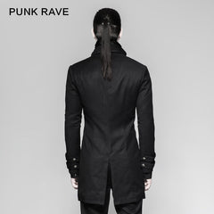 Y-750 Steampunk Vintage Jacquard Punk Jacket Informal Style Fake Two Piece?-??Punk Rave Clothing