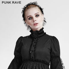 LS-043 Lovely Lolita Style Dual Lace Gothic Accessories Gloves Headdress And Neck Decoration?-??Punk Rave Clothing