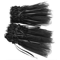 LS-043 Lovely Lolita Style Dual Lace Gothic Accessories Gloves Headdress And Neck Decoration?-??Punk Rave Clothing