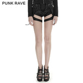 K-252 Latest Fashion Sexy Women Vintage Leather Punk Pants?-??Punk Rave Clothing