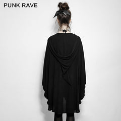 PY-178 Comfortable black Bats Punk Jacket With Double Zippers?-??Punk Rave Clothing