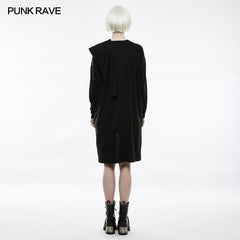 OY-845 Loose Punk Jacket Personality Anterior Cardigan?-??Punk Rave Clothing