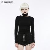 OPM-071 Daily Soft Split Punk Sweater With Separate Collar?-??Punk Rave Clothing