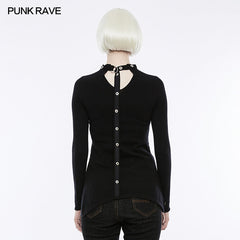 OPM-068 Personality Diablo Split Wool Punk Sweater?-??Punk Rave Clothing