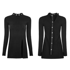 OPM-068 Personality Diablo Split Wool Punk Sweater?-??Punk Rave Clothing