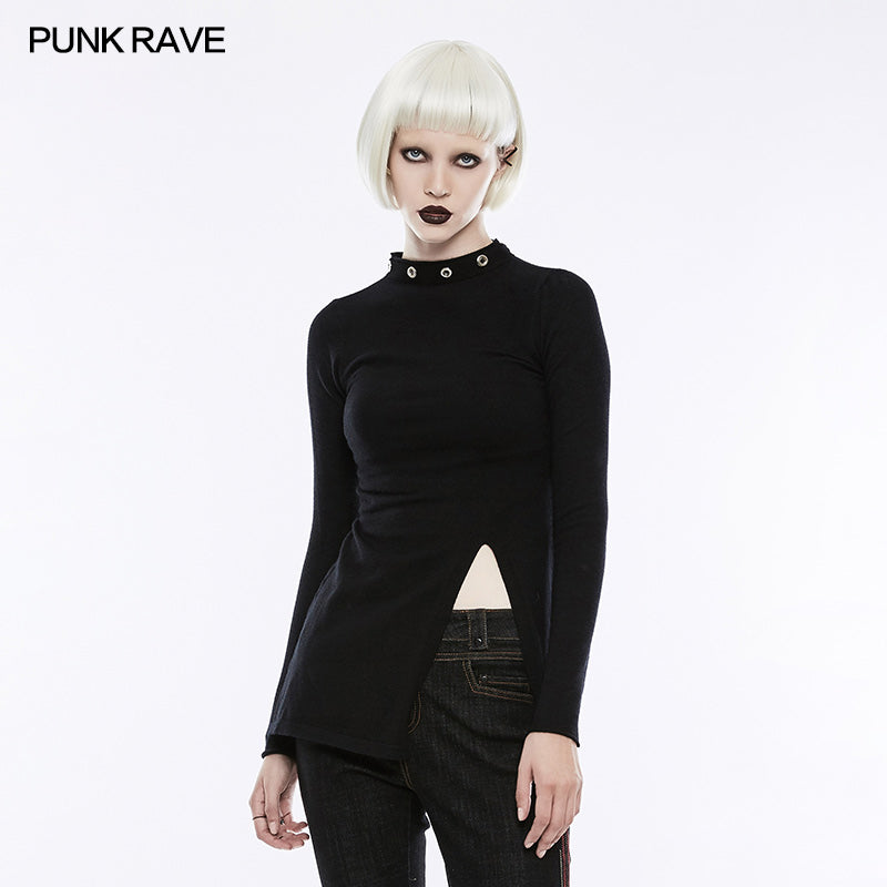 OPM-068 Personality Diablo Split Wool Punk Sweater?-??Punk Rave Clothing