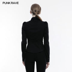 WY-833 Elastic Military Punk Shirt With Hollow Out Wed Design?-??Punk Rave Clothing