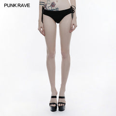WS-249 High Elastic Gothic Accessories Lace Sexy Swimwear Bottom?-??Punk Rave Clothing