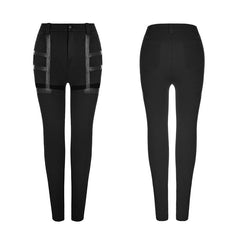 OPK-158 Daily Punk Pants Hollow-out Stretchy Leggings?-??Punk Rave Clothing