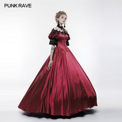 WQ-352 Victorian Vintage Palace Long Gothic Dress?-??Punk Rave Clothing