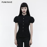 WY-821 Steampunk Blouse Puff Sleeve Short Punk Shirt For Women?-??Punk Rave Clothing