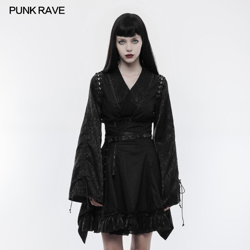 WY-855 Lovely Jacquard Kimono Punk Shirt?-??Punk Rave Clothing