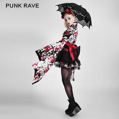 LQ-001 Knee-length Cute Kimono Lolita Dress For Girls?-??Punk Rave Clothing
